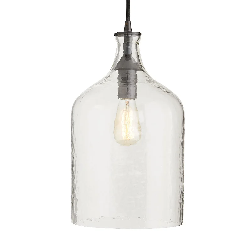 Bronze / Clear Hammered Glass