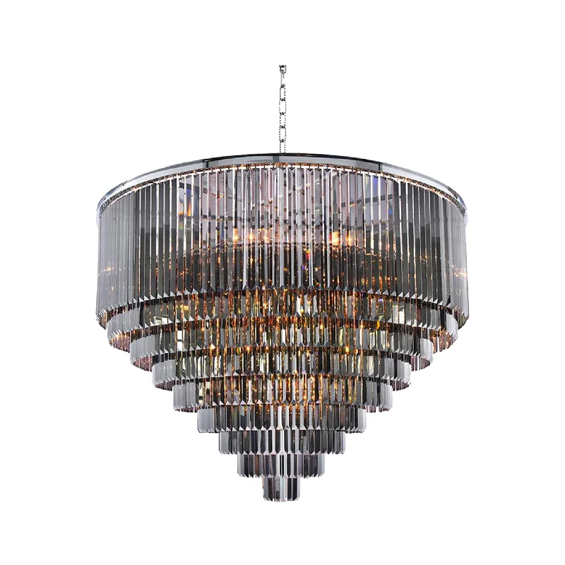 Chandeliers with Pendant Lights for a Stylish LookChandeliers with Pendant Lights for a Stylish LookOdeon (Oasis) Chandelier- Large 9 Layer - Smoke Finish - W:130cm