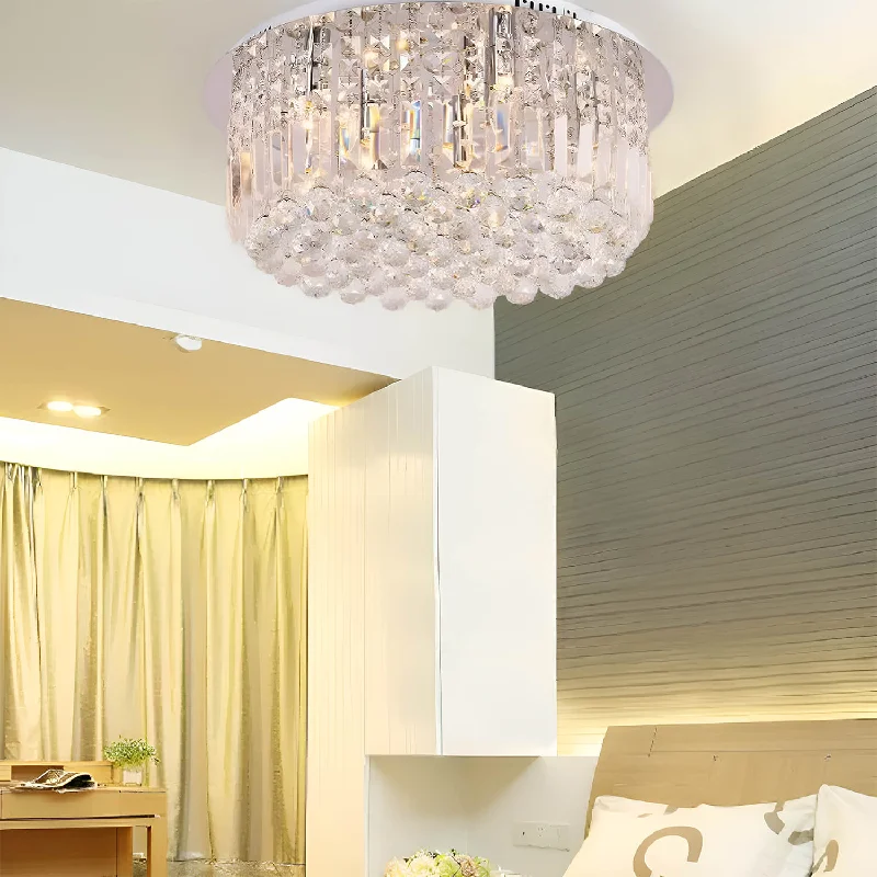 Oversized Chandeliers as a Statement Piece in Living RoomsOversized Chandeliers as a Statement Piece in Living RoomsRound Shaped Raindrop Crystal Chandelier Ceiling Lights
