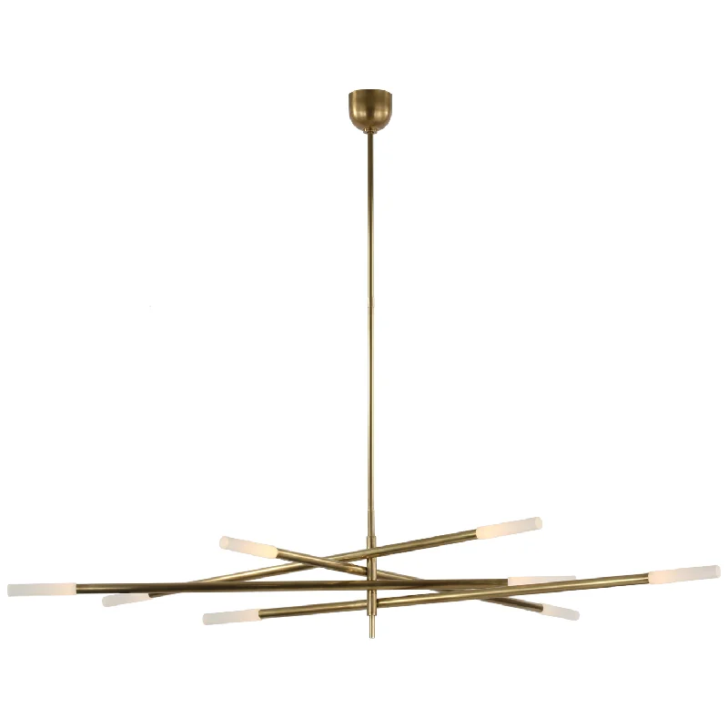 Large Chandeliers for Grand Halls and FoyersLarge Chandeliers for Grand Halls and FoyersRousseau Oversized Eight Light Articulating Chandelier Large Chandeliers for Grand Halls and FoyersLarge Chandeliers for Grand Halls and FoyersRousseau Oversized Eight Light Articulating Chandelier