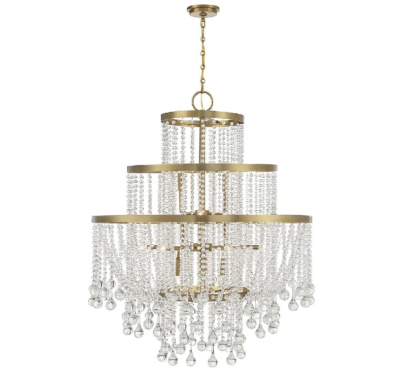 Industrial Iron Chandeliers for Loft - Inspired SpacesIndustrial Iron Chandeliers for Loft - Inspired SpacesSavoy House Luna 1-1868-15-322 Chandelier Light - Warm Brass