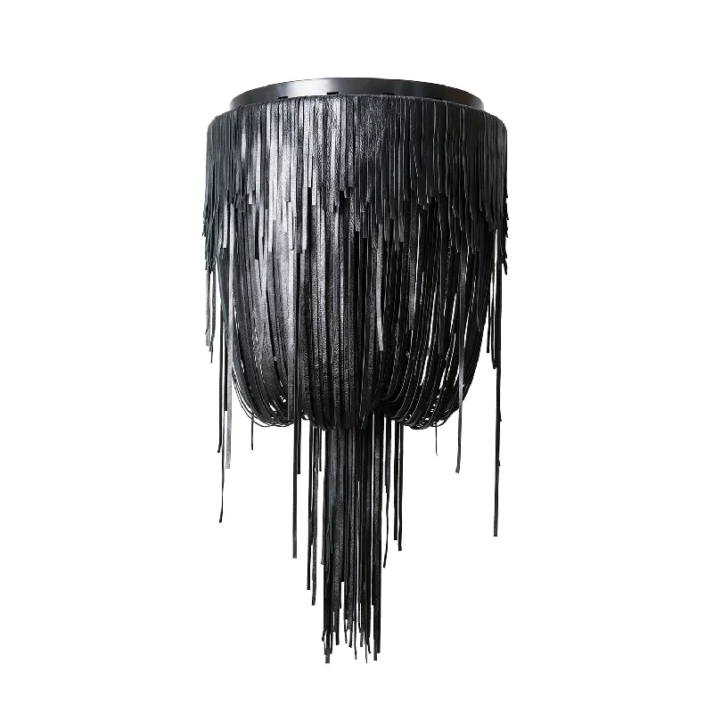 Chandeliers for Low Ceilings to Avoid OvercrowdingChandeliers for Low Ceilings to Avoid OvercrowdingSmall Round Urchin Flush Mount Leather Chandelier in Premium Leather Chandeliers for Low Ceilings to Avoid OvercrowdingChandeliers for Low Ceilings to Avoid OvercrowdingSmall Round Urchin Flush Mount Leather Chandelier in Premium Leather