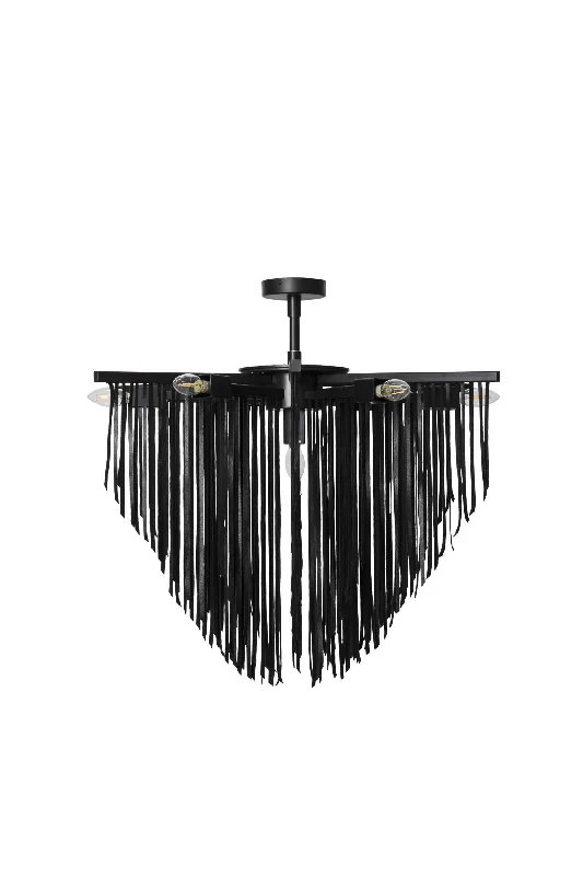 Mid - Century Modern Chandeliers for Vintage AppealMid - Century Modern Chandeliers for Vintage AppealSmall Starling Leather Chandelier Mid - Century Modern Chandeliers for Vintage AppealMid - Century Modern Chandeliers for Vintage AppealSmall Starling Leather Chandelier