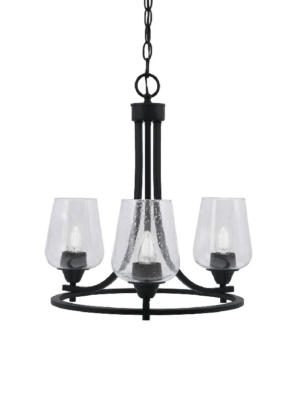 Chandeliers with Colored Glass for a Splash of ColorChandeliers with Colored Glass for a Splash of ColorToltec Paramount 3403-MB-210 Chandelier Light - Matte Black