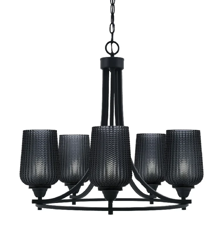 Chandeliers with Frosted Glass for a Softer Light DiffusionChandeliers with Frosted Glass for a Softer Light DiffusionToltec Paramount 3405-MB-4252 Chandelier Light - Matte Black Chandeliers with Frosted Glass for a Softer Light DiffusionChandeliers with Frosted Glass for a Softer Light DiffusionToltec Paramount 3405-MB-4252 Chandelier Light - Matte Black