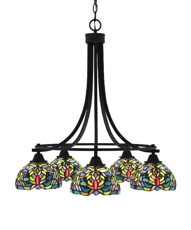 Chandeliers with Adjustable Arms for Directional LightingChandeliers with Adjustable Arms for Directional LightingToltec Paramount 3415-MB-9905 Chandelier Light - Matte Black