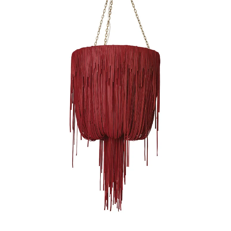 Art Deco Chandeliers for a Retro - Glam LookArt Deco Chandeliers for a Retro - Glam LookSmall Round Urchin Leather Chandelier in NeKeia Leather Art Deco Chandeliers for a Retro - Glam LookArt Deco Chandeliers for a Retro - Glam LookSmall Round Urchin Leather Chandelier in NeKeia Leather