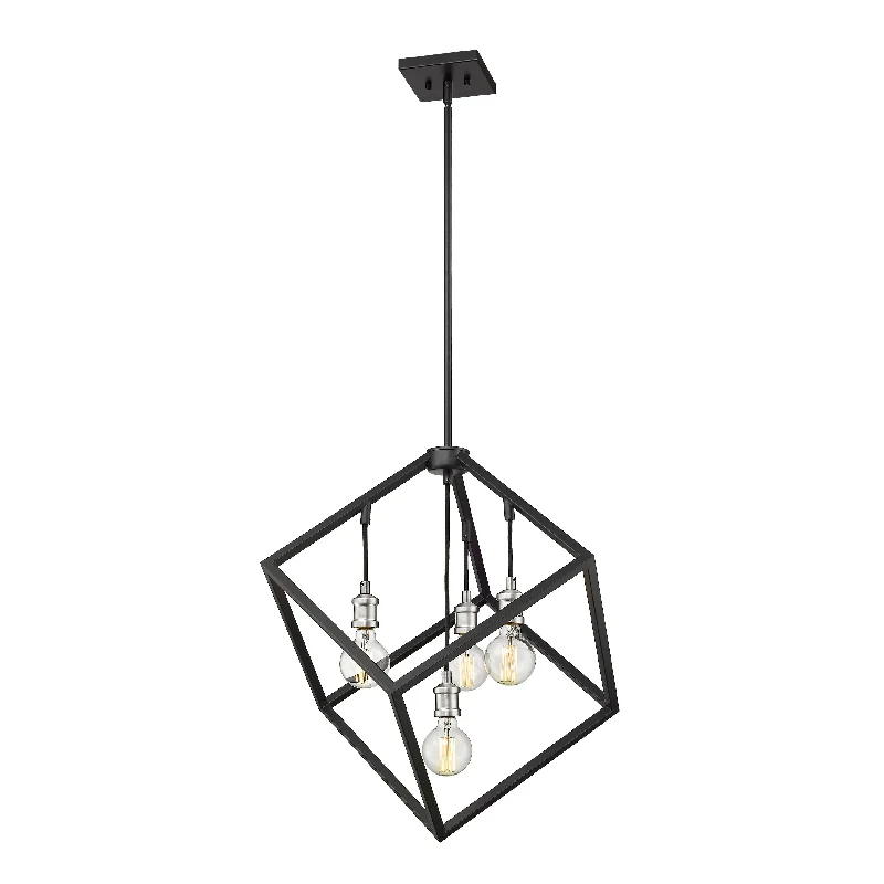 Chandeliers for Living Rooms to Create a Focal PointChandeliers for Living Rooms to Create a Focal PointVertical 4 Light 24 inch Matte Black and Brushed Nickel Chandelier. Chandeliers for Living Rooms to Create a Focal PointChandeliers for Living Rooms to Create a Focal PointVertical 4 Light 24 inch Matte Black and Brushed Nickel Chandelier.