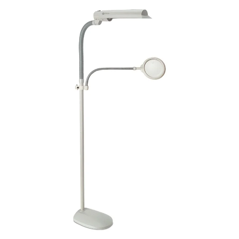 Way Switch Floor Lamp for Multiple Light Intensity Levels Way Switch Floor Lamp for Multiple Light Intensity Levels18W Floor Lamp Optical Grade Magnifier Attachment Arm, Flexible Neck & Shade, Modern Design - Dove Grey Way Switch Floor Lamp for Multiple Light Intensity Levels Way Switch Floor Lamp for Multiple Light Intensity Levels18W Floor Lamp Optical Grade Magnifier Attachment Arm, Flexible Neck & Shade, Modern Design - Dove Grey