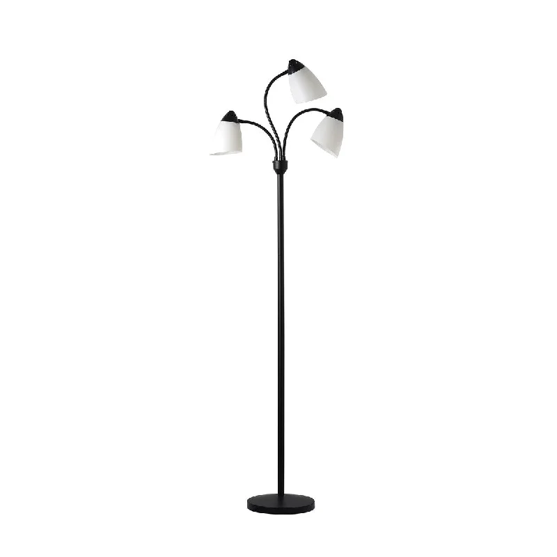Industrial Style Floor Lamp with Exposed Bulbs for Loft ApartmentsIndustrial Style Floor Lamp with Exposed Bulbs for Loft Apartments3 Head Floor Lamp Black with White Plastic Shades and with LED Bulbs Included Industrial Style Floor Lamp with Exposed Bulbs for Loft ApartmentsIndustrial Style Floor Lamp with Exposed Bulbs for Loft Apartments3 Head Floor Lamp Black with White Plastic Shades and with LED Bulbs Included