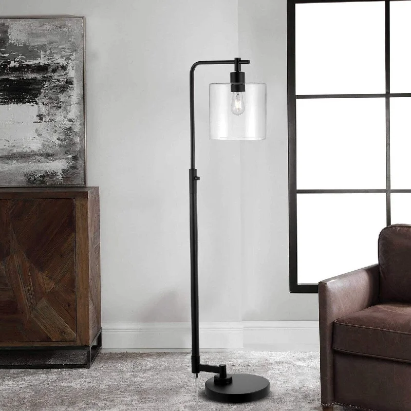 Industrial Style Floor Lamp with Exposed Bulbs for Loft ApartmentsIndustrial Style Floor Lamp with Exposed Bulbs for Loft Apartments56" Metal Floor Lamp Standing Light with Clear Glass Shade - N/A Industrial Style Floor Lamp with Exposed Bulbs for Loft ApartmentsIndustrial Style Floor Lamp with Exposed Bulbs for Loft Apartments56" Metal Floor Lamp Standing Light with Clear Glass Shade - N/A