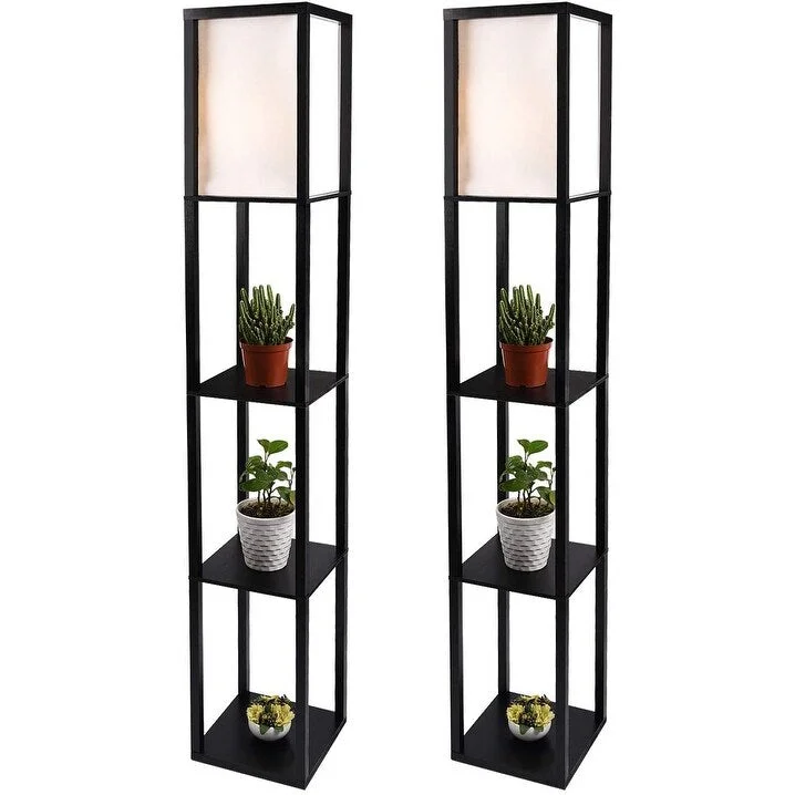Smart Floor Lamp with Voice Control and Bluetooth ConnectivitySmart Floor Lamp with Voice Control and Bluetooth Connectivity63 inch Set of 2 Shelf Floor Lamp with Linen Shade, Wooden Frame Modern Standing Lamp with 3 Shelves Organizer Decor - Black Smart Floor Lamp with Voice Control and Bluetooth ConnectivitySmart Floor Lamp with Voice Control and Bluetooth Connectivity63 inch Set of 2 Shelf Floor Lamp with Linen Shade, Wooden Frame Modern Standing Lamp with 3 Shelves Organizer Decor - Black