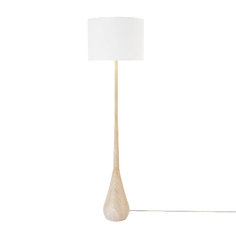Victorian Style Floor Lamp for Traditional and Elegant InteriorsVictorian Style Floor Lamp for Traditional and Elegant Interiors65" Floor Lamp, Faux Wood for Living Room, Bedroom, Office, Cotton Shade
