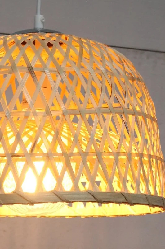 Crystal Ceiling Lights with High - Quality Swarovski CrystalsCrystal Ceiling Lights with High - Quality Swarovski CrystalsBamboo Dome Pendant Light