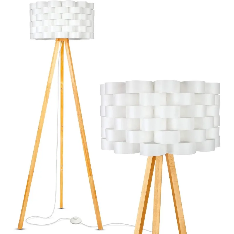 Way Switch Floor Lamp for Multiple Light Intensity Levels Way Switch Floor Lamp for Multiple Light Intensity LevelsBijou Modern Home 60" Tall Standing LED Light Tripod Floor Lamp, Wood Way Switch Floor Lamp for Multiple Light Intensity Levels Way Switch Floor Lamp for Multiple Light Intensity LevelsBijou Modern Home 60" Tall Standing LED Light Tripod Floor Lamp, Wood