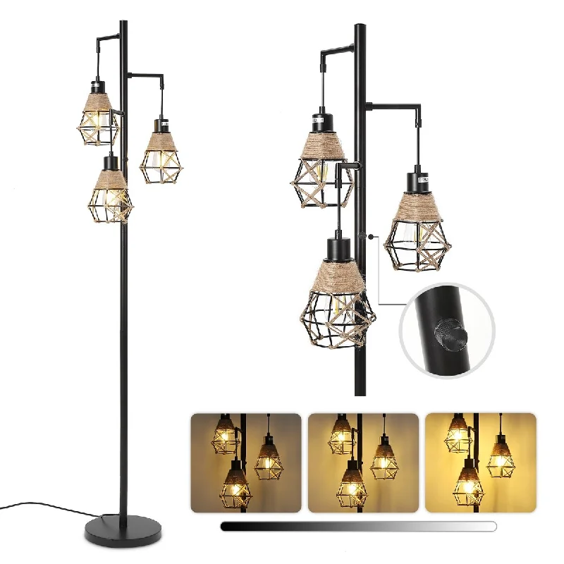 Way Switch Floor Lamp for Multiple Light Intensity Levels Way Switch Floor Lamp for Multiple Light Intensity LevelsBoho Rattan Stepless Floor Lamp 65"Industrial Floor Lamp Way Switch Floor Lamp for Multiple Light Intensity Levels Way Switch Floor Lamp for Multiple Light Intensity LevelsBoho Rattan Stepless Floor Lamp 65"Industrial Floor Lamp