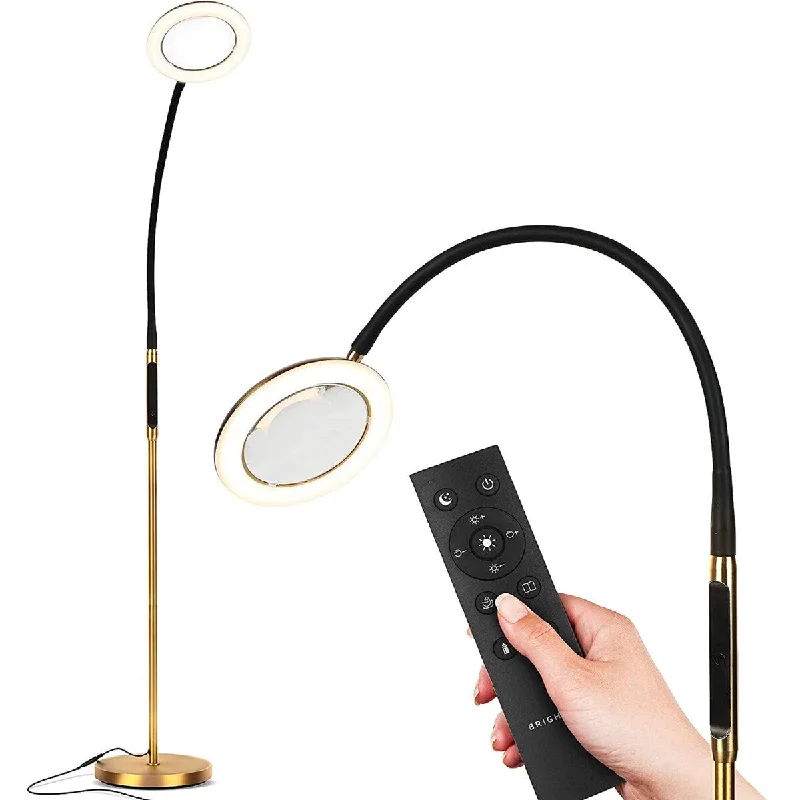 Adjustable Height Floor Lamp for Versatile Lighting NeedsAdjustable Height Floor Lamp for Versatile Lighting NeedsBrightech LightView 67 in. Brass LED Remote Magnifying Floor Lamp