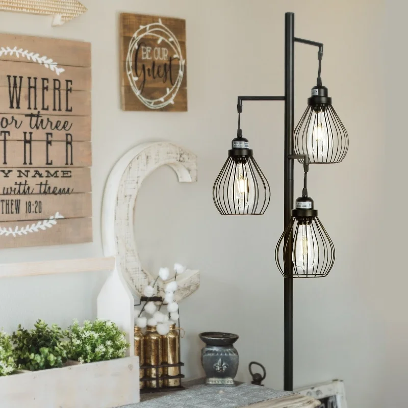 Metal Floor Lamp with a Matte Black Finish for a Sleek LookMetal Floor Lamp with a Matte Black Finish for a Sleek LookBrightech Teardrop 68 in. Industrial 3-Light LED Super Bright Floor Lamp with 3 Black Metal Teardrop Shades Metal Floor Lamp with a Matte Black Finish for a Sleek LookMetal Floor Lamp with a Matte Black Finish for a Sleek LookBrightech Teardrop 68 in. Industrial 3-Light LED Super Bright Floor Lamp with 3 Black Metal Teardrop Shades