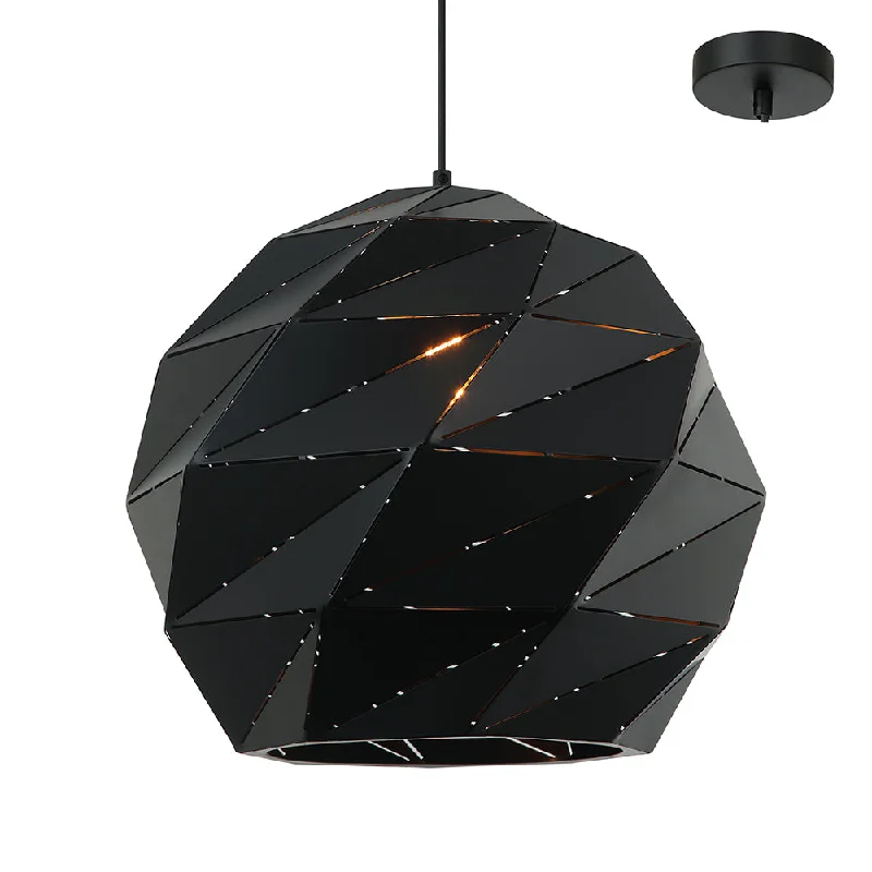 African - Inspired Ceiling Lights with Tribal Patterns and Natural MaterialsAfrican - Inspired Ceiling Lights with Tribal Patterns and Natural MaterialsClaire 390 Black Modern Prism Cut Pendant African - Inspired Ceiling Lights with Tribal Patterns and Natural MaterialsAfrican - Inspired Ceiling Lights with Tribal Patterns and Natural MaterialsClaire 390 Black Modern Prism Cut Pendant