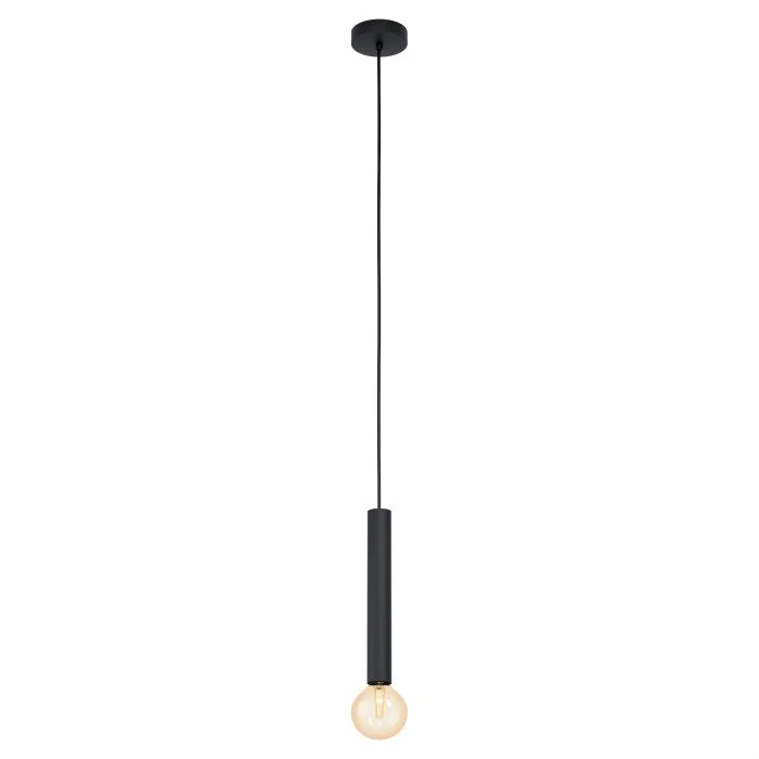 Rustic Ceiling Lights with Reclaimed Wood and Distressed FinishesRustic Ceiling Lights with Reclaimed Wood and Distressed FinishesCortenova 1 Light Black Tubular Modern Pendant