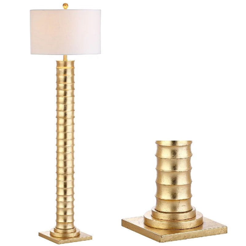 Way Switch Floor Lamp for Multiple Light Intensity Levels Way Switch Floor Lamp for Multiple Light Intensity LevelsCox 63" Metal LED Floor Lamp, Gold Leaf by JONATHAN Y - Gold leaf - 63" H x 18" W x 18" D Way Switch Floor Lamp for Multiple Light Intensity Levels Way Switch Floor Lamp for Multiple Light Intensity LevelsCox 63" Metal LED Floor Lamp, Gold Leaf by JONATHAN Y - Gold leaf - 63" H x 18" W x 18" D