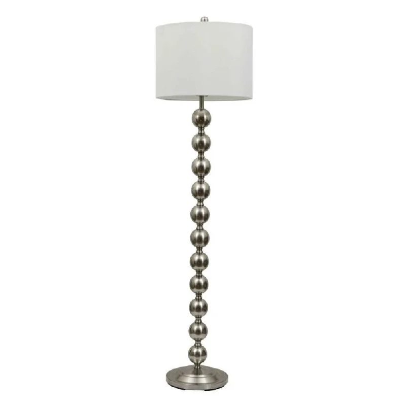 Fabric Floor Lamp with a Linen Shade for a Relaxed AestheticFabric Floor Lamp with a Linen Shade for a Relaxed AestheticDaily Boutik Contemporary 65-inch Tall Brushed Steel Floor Lamp with White Drum Shade - 15" x 15" x 59" Fabric Floor Lamp with a Linen Shade for a Relaxed AestheticFabric Floor Lamp with a Linen Shade for a Relaxed AestheticDaily Boutik Contemporary 65-inch Tall Brushed Steel Floor Lamp with White Drum Shade - 15" x 15" x 59"