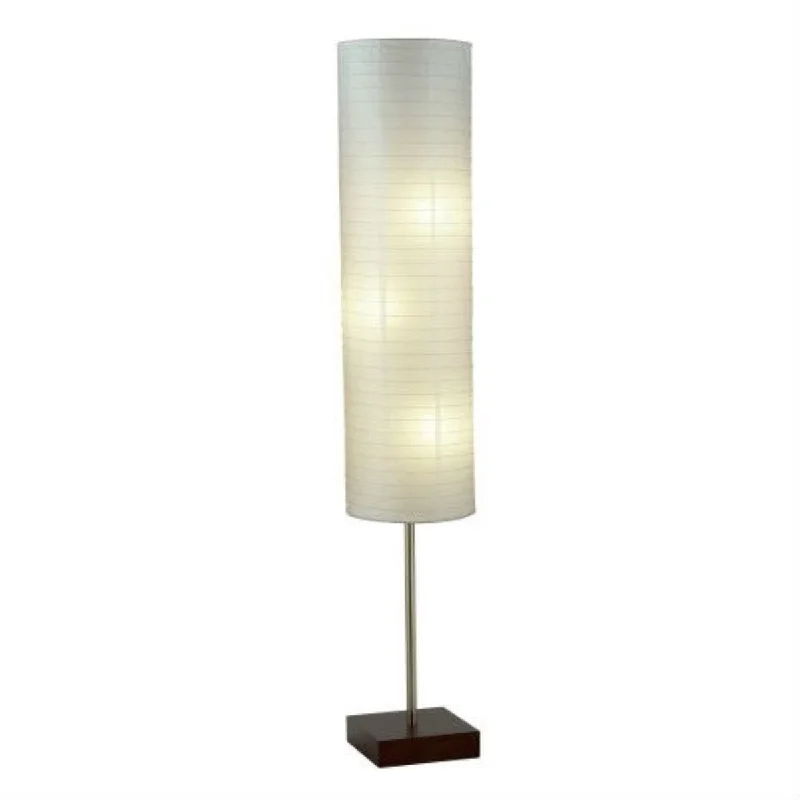 Bohemian Inspired Floor Lamp for Eclectic Home DecorBohemian Inspired Floor Lamp for Eclectic Home DecorDaily Boutik Modern Asian Style Floor Lamp with White Rice Paper Shade - Walnut Bohemian Inspired Floor Lamp for Eclectic Home DecorBohemian Inspired Floor Lamp for Eclectic Home DecorDaily Boutik Modern Asian Style Floor Lamp with White Rice Paper Shade - Walnut