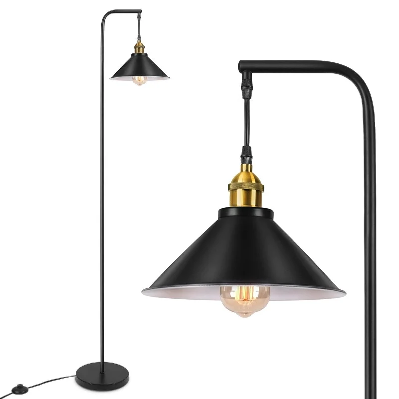 Dimmable Floor Lamp for Adjustable Lighting AmbianceDimmable Floor Lamp for Adjustable Lighting AmbianceIndustrial Floor Lamp Vintage Black Standing Lamp with Bronze Head E26 Socket, On/Off Footswitch, Whole Metal Dimmable Floor Lamp for Adjustable Lighting AmbianceDimmable Floor Lamp for Adjustable Lighting AmbianceIndustrial Floor Lamp Vintage Black Standing Lamp with Bronze Head E26 Socket, On/Off Footswitch, Whole Metal