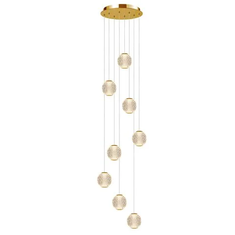 African - Inspired Ceiling Lights with Tribal Patterns and Natural MaterialsAfrican - Inspired Ceiling Lights with Tribal Patterns and Natural MaterialsLangdon 8 Light Gold 3000k Clear Optical Acrylic Ball Pendant African - Inspired Ceiling Lights with Tribal Patterns and Natural MaterialsAfrican - Inspired Ceiling Lights with Tribal Patterns and Natural MaterialsLangdon 8 Light Gold 3000k Clear Optical Acrylic Ball Pendant