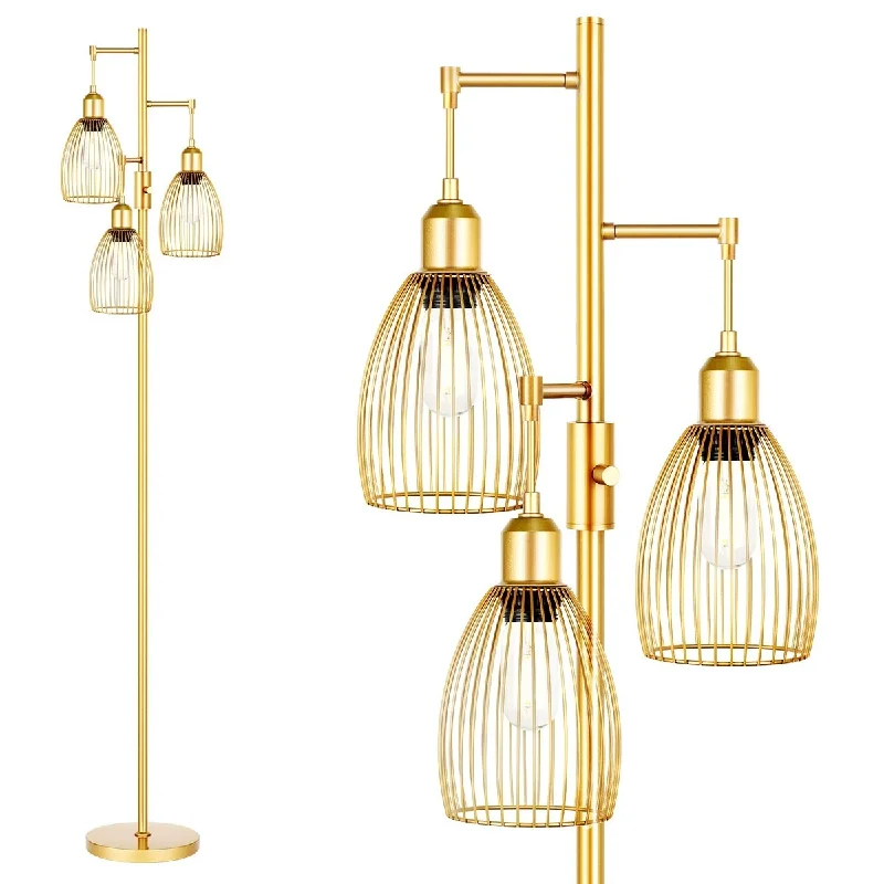 Bohemian Inspired Floor Lamp for Eclectic Home DecorBohemian Inspired Floor Lamp for Eclectic Home DecorLED Edison Bulbs Included, Farmhouse Industrial Floor Lamp Standing Tree Lamp with Elegant Teardrop Cage Head Tall Lamp Bohemian Inspired Floor Lamp for Eclectic Home DecorBohemian Inspired Floor Lamp for Eclectic Home DecorLED Edison Bulbs Included, Farmhouse Industrial Floor Lamp Standing Tree Lamp with Elegant Teardrop Cage Head Tall Lamp