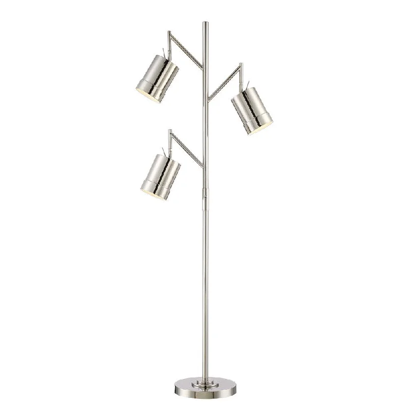 Fabric Floor Lamp with a Linen Shade for a Relaxed AestheticFabric Floor Lamp with a Linen Shade for a Relaxed AestheticLite Source 3-Light Tindra Floor Lamp
