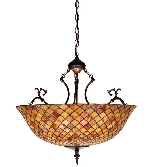African - Inspired Ceiling Lights with Tribal Patterns and Natural MaterialsAfrican - Inspired Ceiling Lights with Tribal Patterns and Natural MaterialsMeyda Lighting 67381 24"W Tiffany Fishscale Inverted Pendant African - Inspired Ceiling Lights with Tribal Patterns and Natural MaterialsAfrican - Inspired Ceiling Lights with Tribal Patterns and Natural MaterialsMeyda Lighting 67381 24"W Tiffany Fishscale Inverted Pendant
