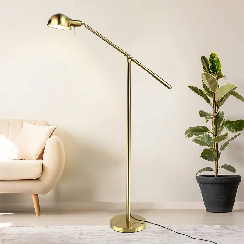 Modern Minimalist Floor Lamp for Contemporary Living RoomsModern Minimalist Floor Lamp for Contemporary Living RoomsModern Pharmacy Floor Lamp in Antique Brass Color, Gold