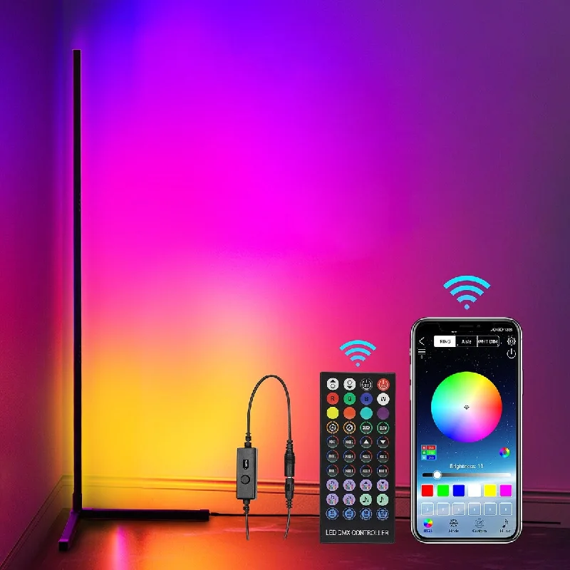 Bohemian Inspired Floor Lamp for Eclectic Home DecorBohemian Inspired Floor Lamp for Eclectic Home DecorRGB Corner Floor Lamp, 62'' Metal Color Changing LED Lights, APP and Remote Control LED Lamp for Bedroom Bohemian Inspired Floor Lamp for Eclectic Home DecorBohemian Inspired Floor Lamp for Eclectic Home DecorRGB Corner Floor Lamp, 62'' Metal Color Changing LED Lights, APP and Remote Control LED Lamp for Bedroom