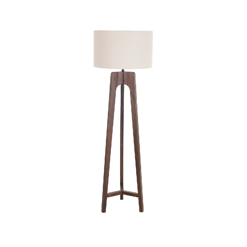 Metal Floor Lamp with a Matte Black Finish for a Sleek LookMetal Floor Lamp with a Matte Black Finish for a Sleek LookRubberwood Tripod Floor Lamp with Linen Shade - 19.7"L x 19.7"W x 63.0"H