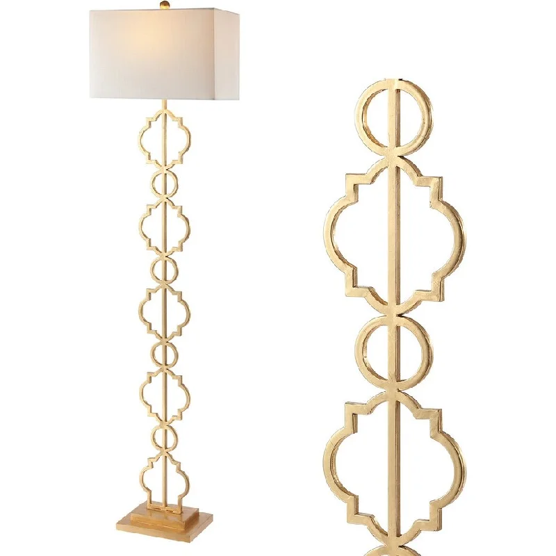 Metal Floor Lamp with a Matte Black Finish for a Sleek LookMetal Floor Lamp with a Matte Black Finish for a Sleek LookRuth 64.5" Iron Ogee Trellis Modern LED Floor Lamp, Gold by JONATHAN Y Metal Floor Lamp with a Matte Black Finish for a Sleek LookMetal Floor Lamp with a Matte Black Finish for a Sleek LookRuth 64.5" Iron Ogee Trellis Modern LED Floor Lamp, Gold by JONATHAN Y
