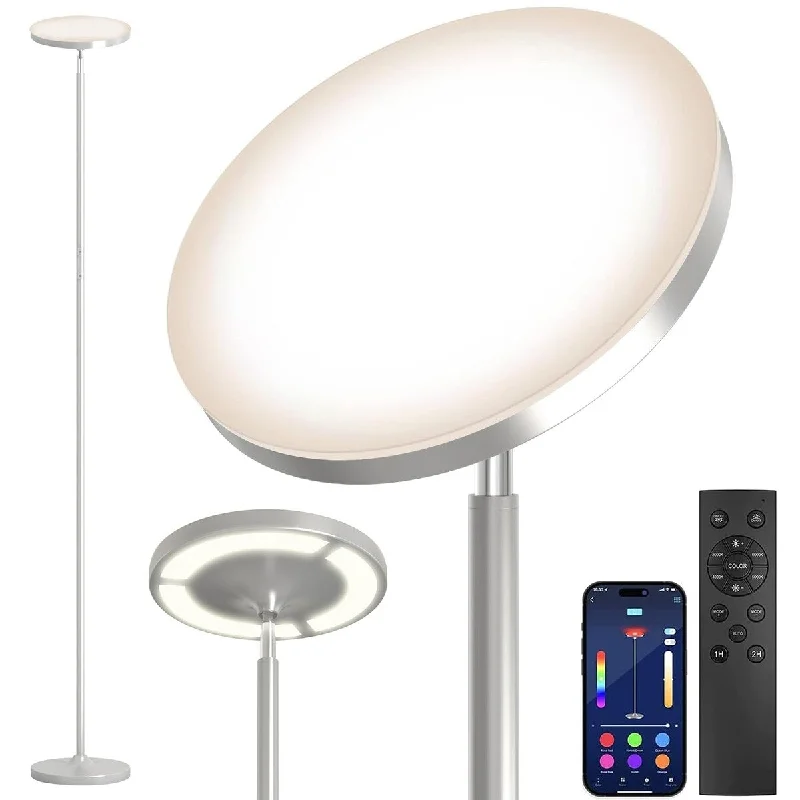 Modern Minimalist Floor Lamp for Contemporary Living RoomsModern Minimalist Floor Lamp for Contemporary Living RoomsSilver Double Side Lighting LED Floor Lamp with Remote Smart App 36W 2600LM Bright Tall Standing RGB Floor Lamp Angle Modern Minimalist Floor Lamp for Contemporary Living RoomsModern Minimalist Floor Lamp for Contemporary Living RoomsSilver Double Side Lighting LED Floor Lamp with Remote Smart App 36W 2600LM Bright Tall Standing RGB Floor Lamp Angle