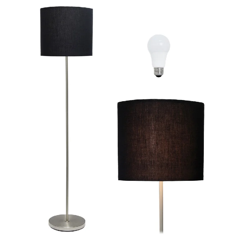 Fabric Floor Lamp with a Linen Shade for a Relaxed AestheticFabric Floor Lamp with a Linen Shade for a Relaxed AestheticSimple Designs 57" Traditional Brushed Nickel Stick Floor Lamp, With LED Bulb Included Fabric Floor Lamp with a Linen Shade for a Relaxed AestheticFabric Floor Lamp with a Linen Shade for a Relaxed AestheticSimple Designs 57" Traditional Brushed Nickel Stick Floor Lamp, With LED Bulb Included