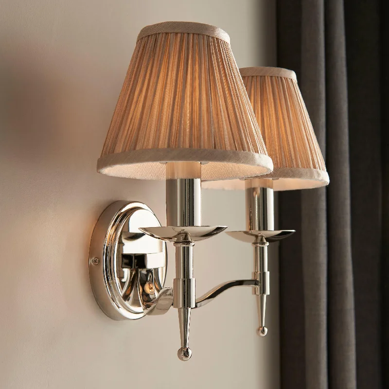 Rustic Farmhouse Style Floor Lamp for Cozy BedroomsRustic Farmhouse Style Floor Lamp for Cozy BedroomsStanford Chrome Double Wall Light With Beige Shades Rustic Farmhouse Style Floor Lamp for Cozy BedroomsRustic Farmhouse Style Floor Lamp for Cozy BedroomsStanford Chrome Double Wall Light With Beige Shades