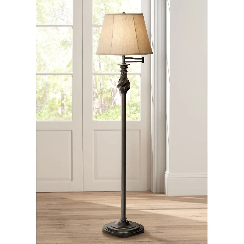 Modern Minimalist Floor Lamp for Contemporary Living RoomsModern Minimalist Floor Lamp for Contemporary Living RoomsTraditional Swing Arm Floor Lamp 58" Tall Painted Black Bronze Swirl Font Faux Silk Beige Shade - Black Bronze Modern Minimalist Floor Lamp for Contemporary Living RoomsModern Minimalist Floor Lamp for Contemporary Living RoomsTraditional Swing Arm Floor Lamp 58" Tall Painted Black Bronze Swirl Font Faux Silk Beige Shade - Black Bronze