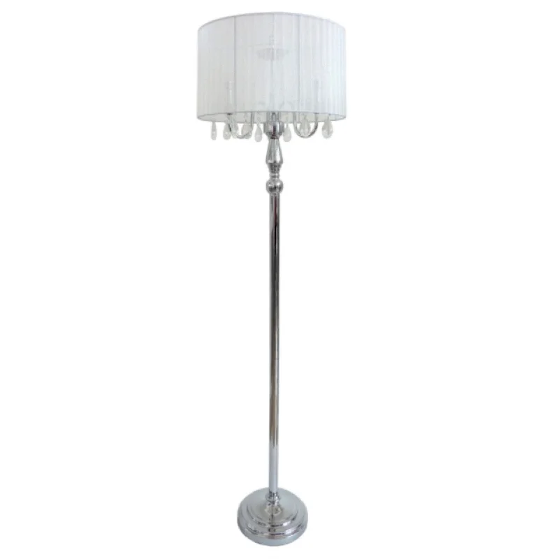 Dimmable Floor Lamp for Adjustable Lighting AmbianceDimmable Floor Lamp for Adjustable Lighting AmbianceTrendy Romantic Sheer Shade Floor Lamp with Hanging Crystals - White Dimmable Floor Lamp for Adjustable Lighting AmbianceDimmable Floor Lamp for Adjustable Lighting AmbianceTrendy Romantic Sheer Shade Floor Lamp with Hanging Crystals - White
