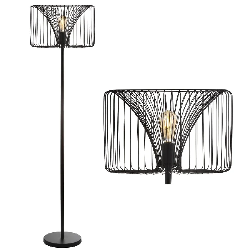  Way Switch Floor Lamp for Multiple Light Intensity Levels Way Switch Floor Lamp for Multiple Light Intensity LevelsTribeca 61" Metal LED Floor Lamp, Black by JONATHAN Y - 61" H x 16" W x 16" D