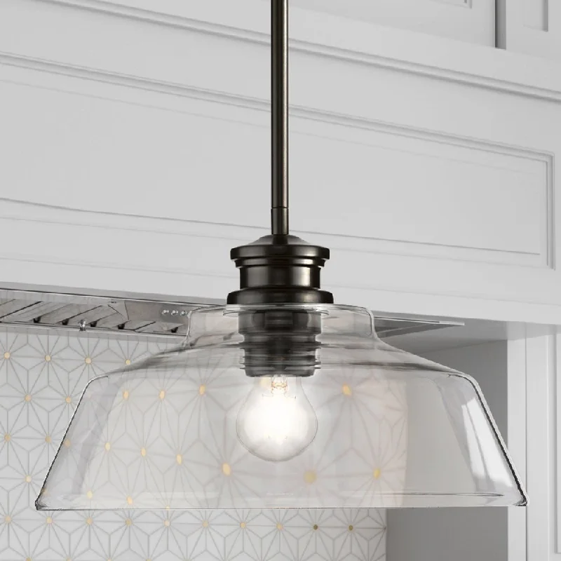 Retro Ceiling Lights Inspired by the 1950s and 1960s DesignRetro Ceiling Lights Inspired by the 1950s and 1960s DesignUHP4890 Transitional Indoor Pendant, 8-1/2''H x 14"W x 14''D, Matte Black Finish, Lubbock Collection Retro Ceiling Lights Inspired by the 1950s and 1960s DesignRetro Ceiling Lights Inspired by the 1950s and 1960s DesignUHP4890 Transitional Indoor Pendant, 8-1/2''H x 14"W x 14''D, Matte Black Finish, Lubbock Collection