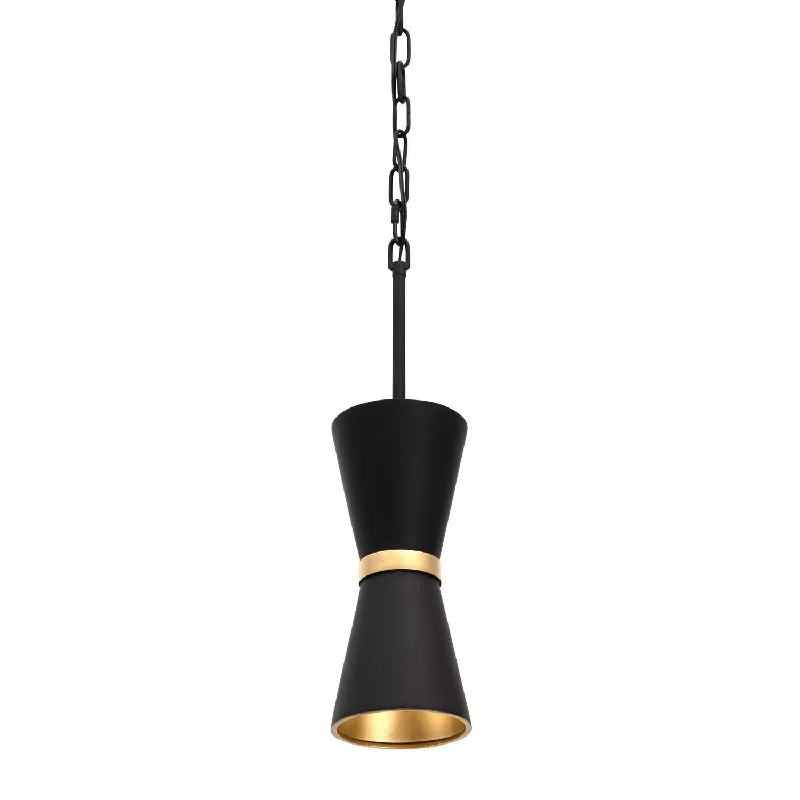 Mid - Century Modern Ceiling Lights with Simple, Sleek LinesMid - Century Modern Ceiling Lights with Simple, Sleek LinesVaraluz Mad Hatter 390M01MBFG Pendant Light - Matte Black/French Gold Mid - Century Modern Ceiling Lights with Simple, Sleek LinesMid - Century Modern Ceiling Lights with Simple, Sleek LinesVaraluz Mad Hatter 390M01MBFG Pendant Light - Matte Black/French Gold