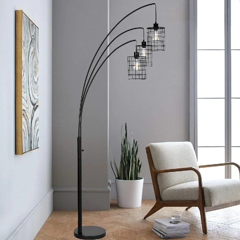 Industrial Style Floor Lamp with Exposed Bulbs for Loft ApartmentsIndustrial Style Floor Lamp with Exposed Bulbs for Loft ApartmentsWINGBO 83 inches Industrial Wire Cage Standing Lights LED Trinity 3-Arc Floor Lamp - N/A Industrial Style Floor Lamp with Exposed Bulbs for Loft ApartmentsIndustrial Style Floor Lamp with Exposed Bulbs for Loft ApartmentsWINGBO 83 inches Industrial Wire Cage Standing Lights LED Trinity 3-Arc Floor Lamp - N/A