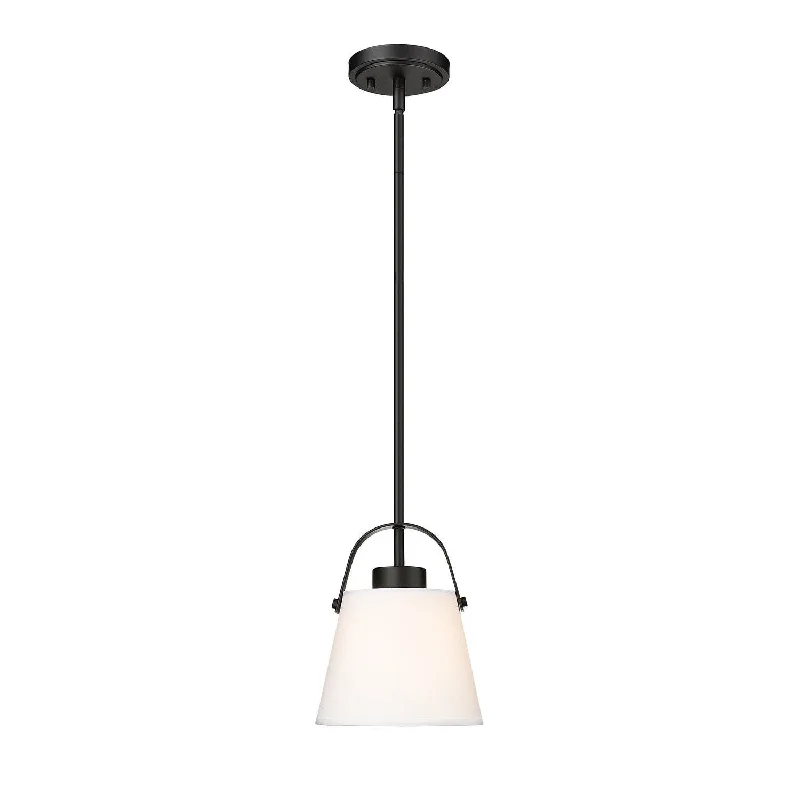 Bohemian Ceiling Lights with Beads, Tassels, and Colorful GlassBohemian Ceiling Lights with Beads, Tassels, and Colorful GlassZ-Lite Z-Studio Linen Pendant 743P8-MB Pendant Light - Matte Black