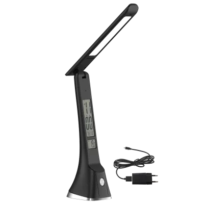 art deco table lamps with geometric shapes for a retro touchart deco table lamps with geometric shapes for a retro touchBlack Rechargeable Desk Lamp - Alarm, Date & Time Display