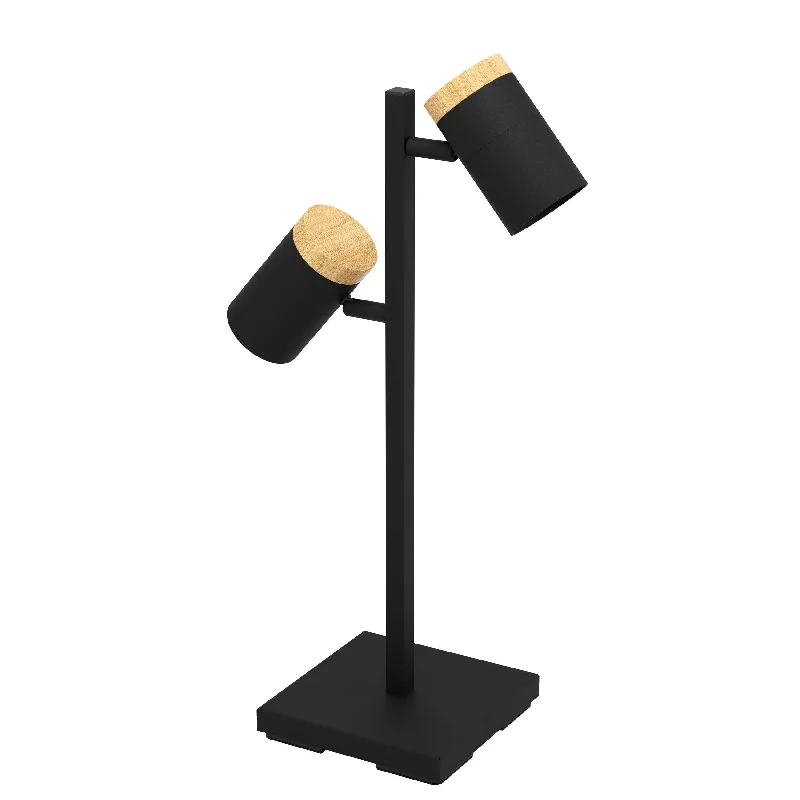 crystal table lamps with dazzling prisms for a glamorous effectcrystal table lamps with dazzling prisms for a glamorous effectCartagena 2 Light Black and Timber GU10 Table Lamp