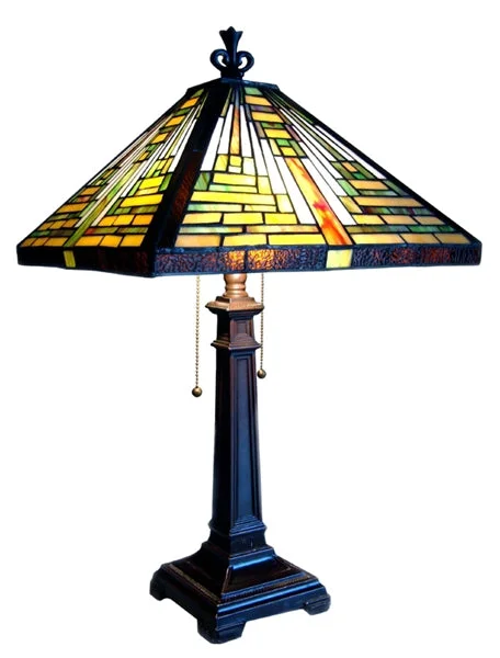 modern minimalist table lamps for contemporary living roomsmodern minimalist table lamps for contemporary living roomsChloe Lighting CH12008GM14-TL2 Tiffany-style 2 Light Mission Table Lamp 14" Shade