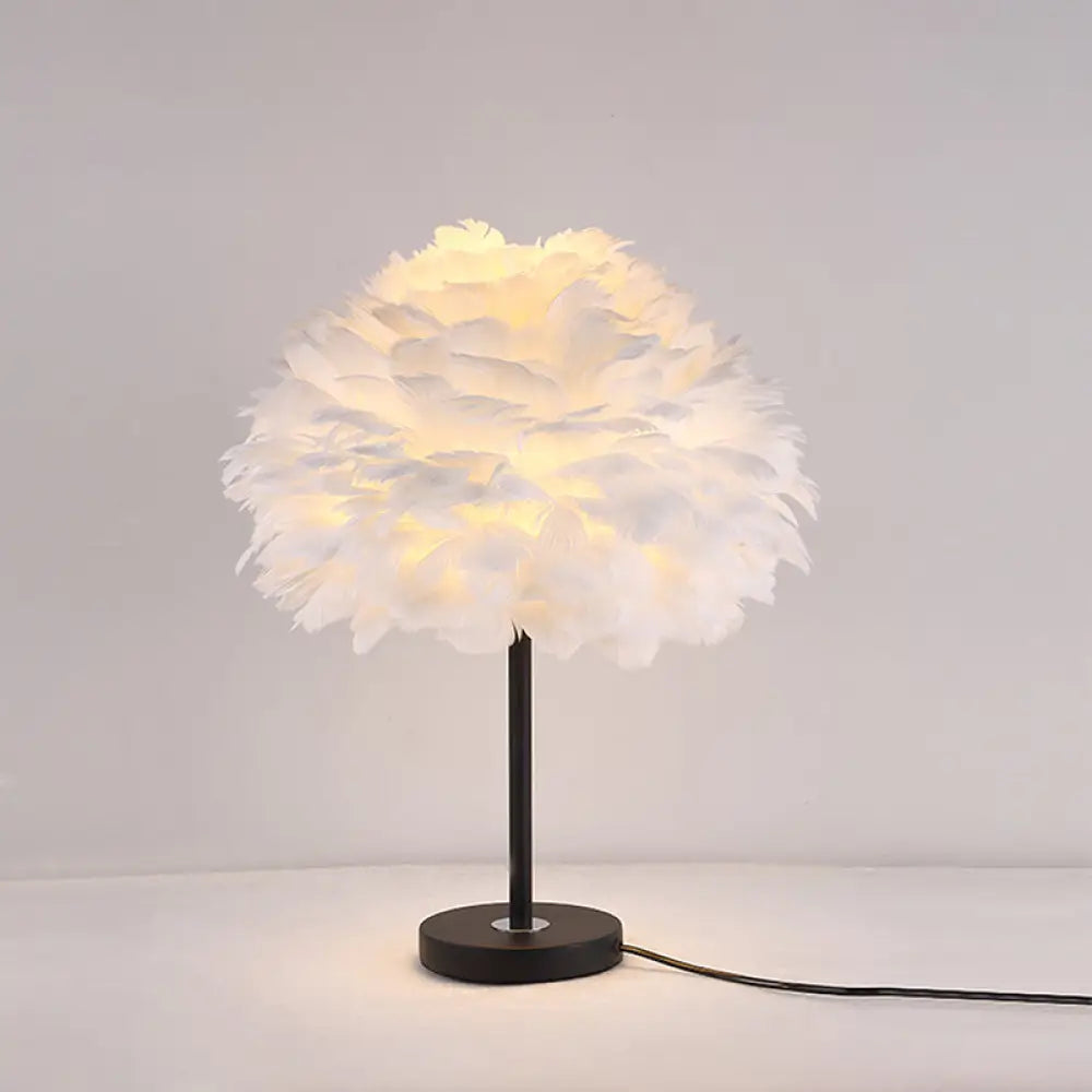 asian inspired table lamps with bamboo accents for a zen atmosphereasian inspired table lamps with bamboo accents for a zen atmosphereContemporary Feather Flower Table Lamp - Single-Bulb Night Light for Bedroom